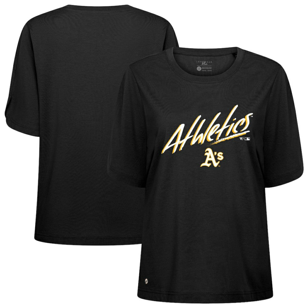 Athletics Levelwear Women's Bloom Sizzle T-Shirt - Black T-shirts