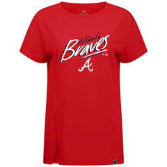 Atlanta Braves Levelwear Women's Influx Sizzle T-Shirt - Red T-shirts