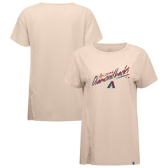 Arizona Diamondbacks Levelwear Women's Influx Sizzle T-Shirt - Khaki T-shirts