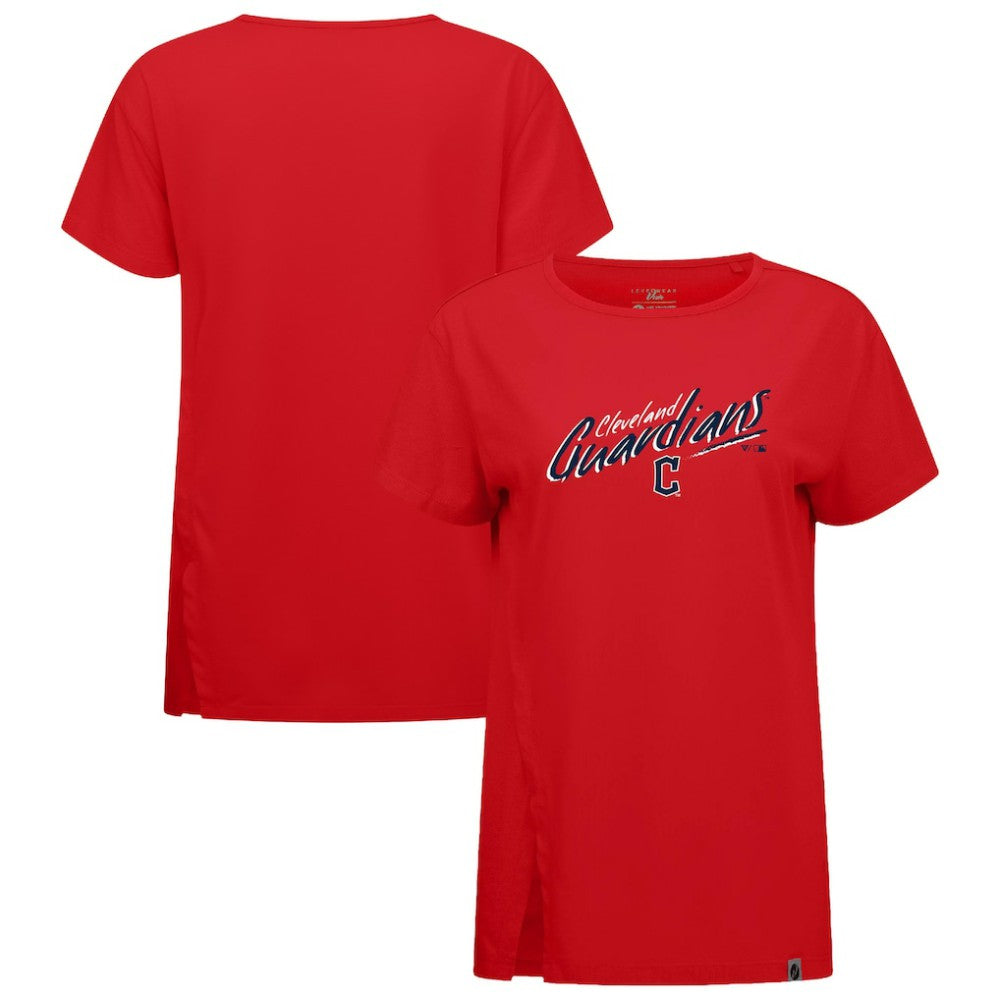 Cleveland Guardians Levelwear Women's Influx Sizzle T-Shirt - Red T-shirts