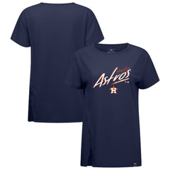 Houston Astros Levelwear Women's Influx Sizzle T-Shirt - Navy T-shirts