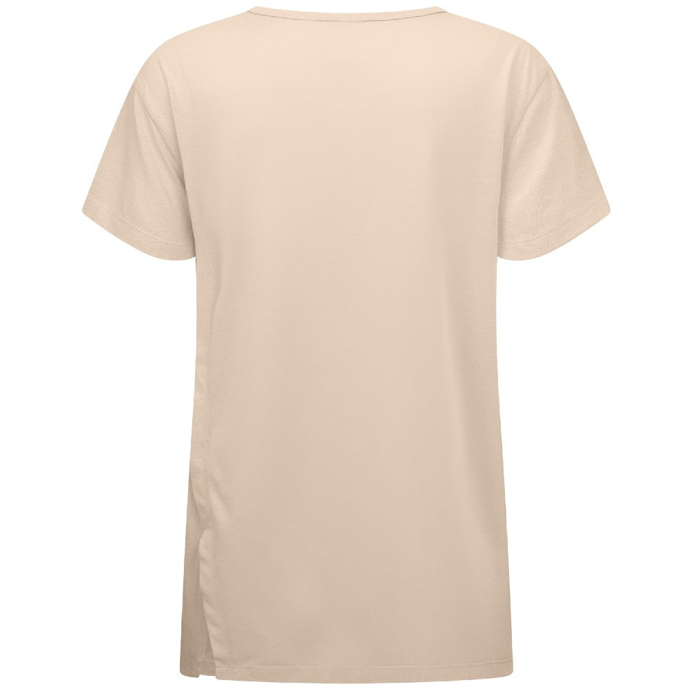 Minnesota Twins Levelwear Women's Influx Sizzle T-Shirt - Khaki T-shirts