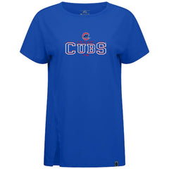 Chicago Cubs Levelwear Women's Influx Journey T-Shirt - Royal T-shirts