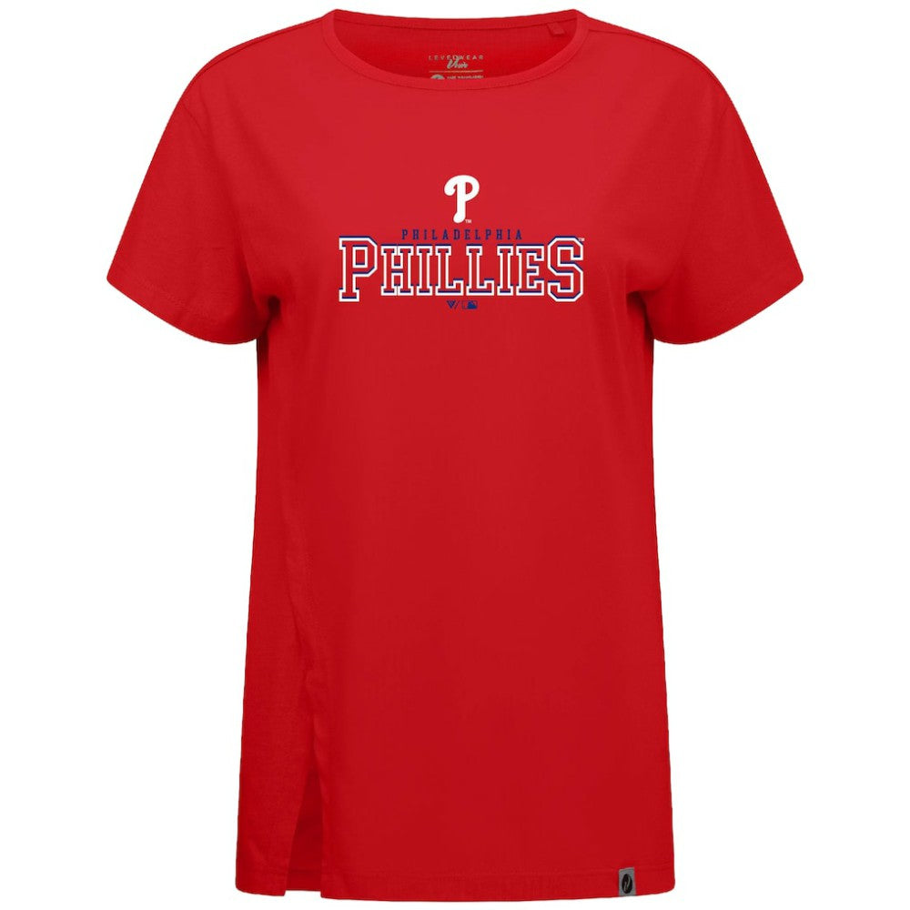 Philadelphia Phillies Levelwear Women's Influx Journey T-Shirt - Red T-shirts