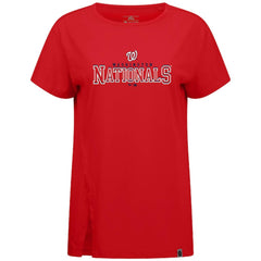 Washington Nationals Levelwear Women's Influx Journey T-Shirt - Red T-shirts
