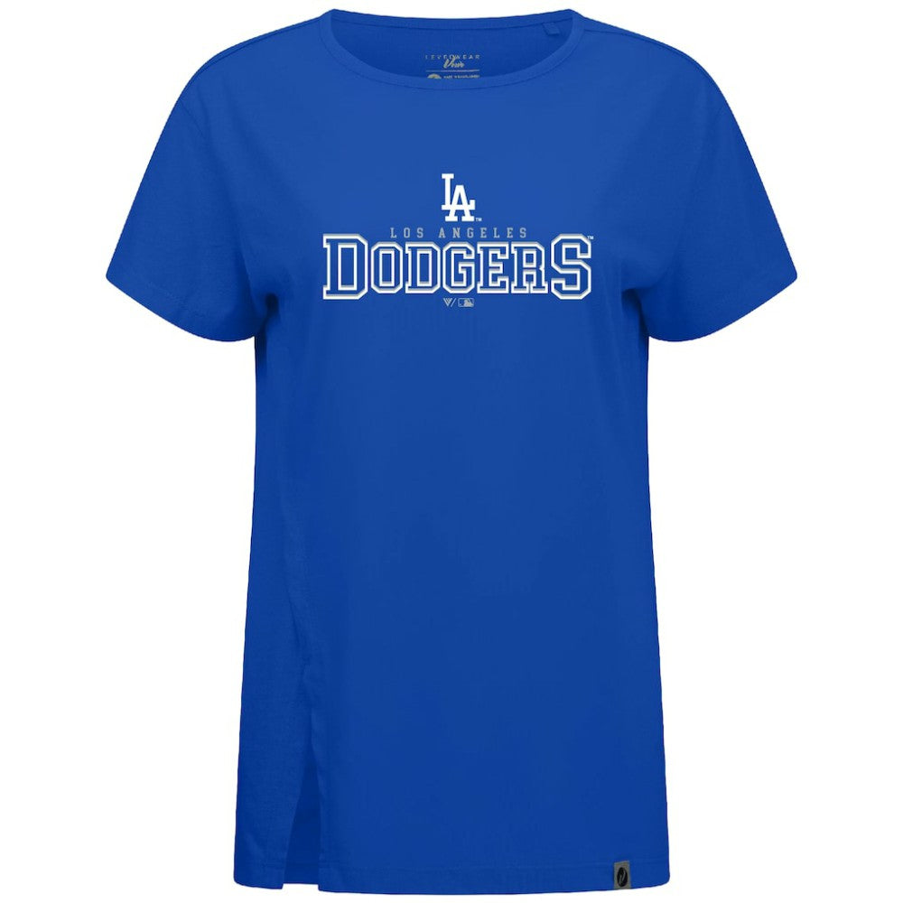 Los Angeles Dodgers Levelwear Women's Influx Journey T-Shirt - Royal T-shirts