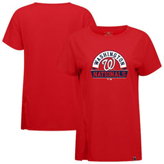 Washington Nationals Levelwear Women's Influx Banner Arch T-Shirt - Red T-shirts