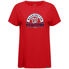 Washington Nationals Levelwear Women's Influx Banner Arch T-Shirt - Red T-shirts
