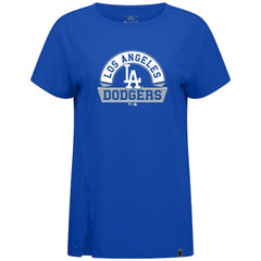 Los Angeles Dodgers Levelwear Women's Influx Banner Arch T-Shirt - Royal T-shirts