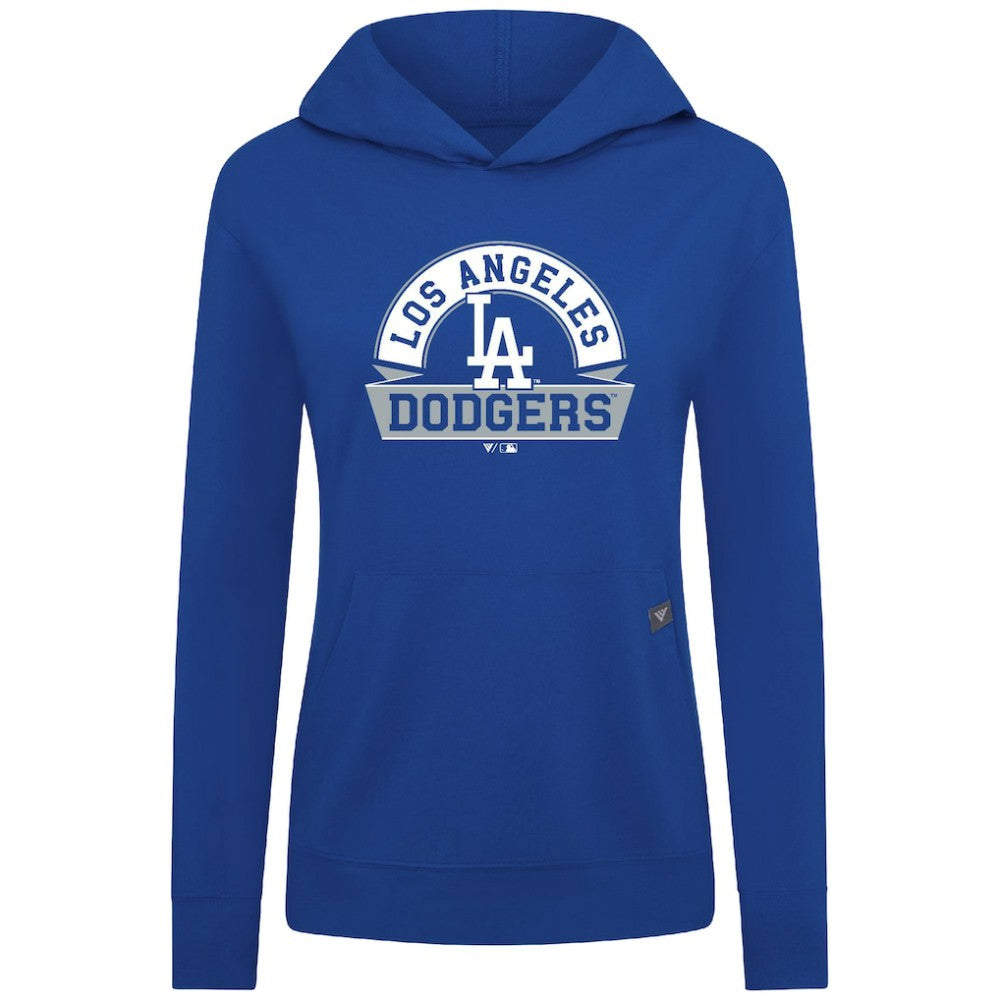 Los Angeles Dodgers Levelwear Women's Relay Banner Arch Long Sleeve T-Shirt Hoodie - Royal Hoodies