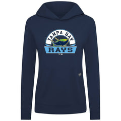 Tampa Bay Rays Levelwear Women's Relay Banner Arch Long Sleeve T-Shirt Hoodie - Navy Hoodies