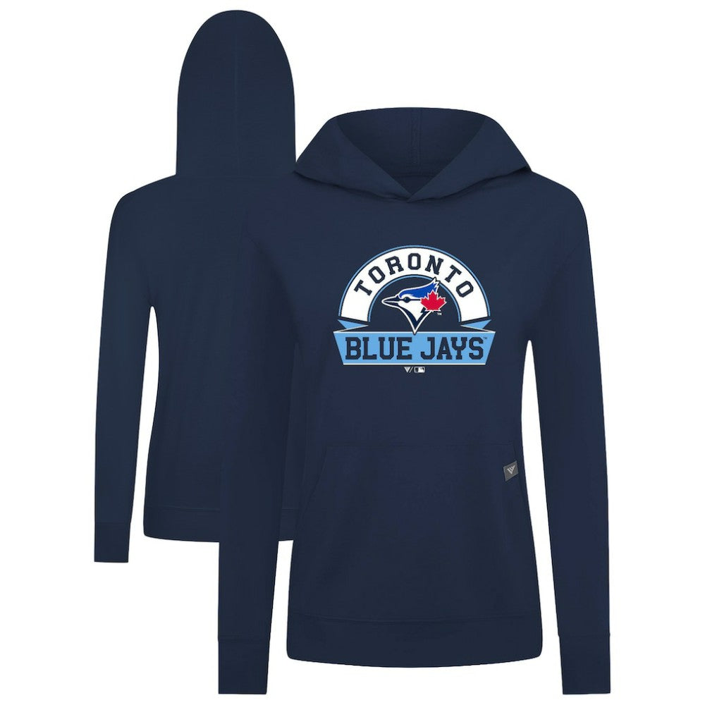 Toronto Blue Jays Levelwear Women's Relay Banner Arch Long Sleeve T-Shirt Hoodie - Royal Hoodies