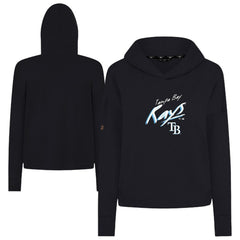 Tampa Bay Rays Levelwear Women's Sweet Sizzle Tri-Blend Hoodie - Black Hoodies