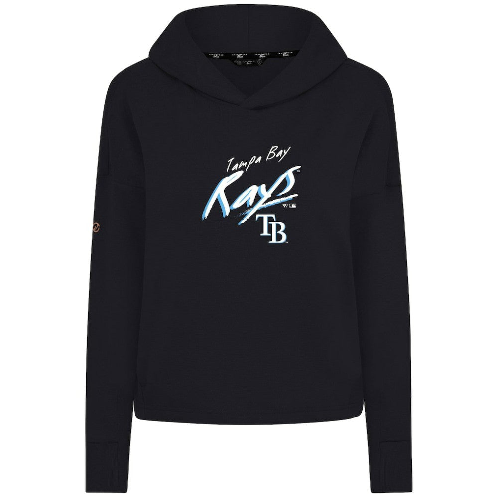 Tampa Bay Rays Levelwear Women's Sweet Sizzle Tri-Blend Hoodie - Black Hoodies