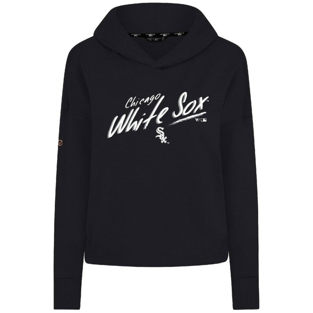 Chicago White Sox Levelwear Women's Sweet Sizzle Tri-Blend Hoodie - Black Hoodies