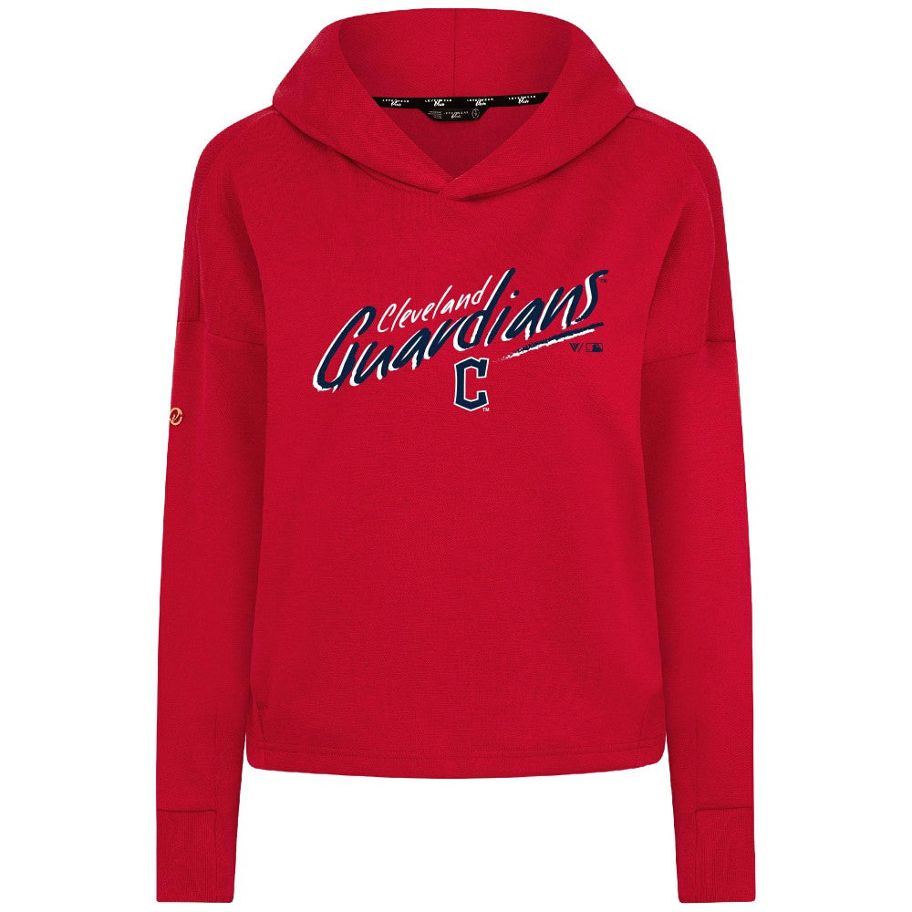 Cleveland Guardians Levelwear Women's Sweet Sizzle Tri-Blend Hoodie - Red Hoodies