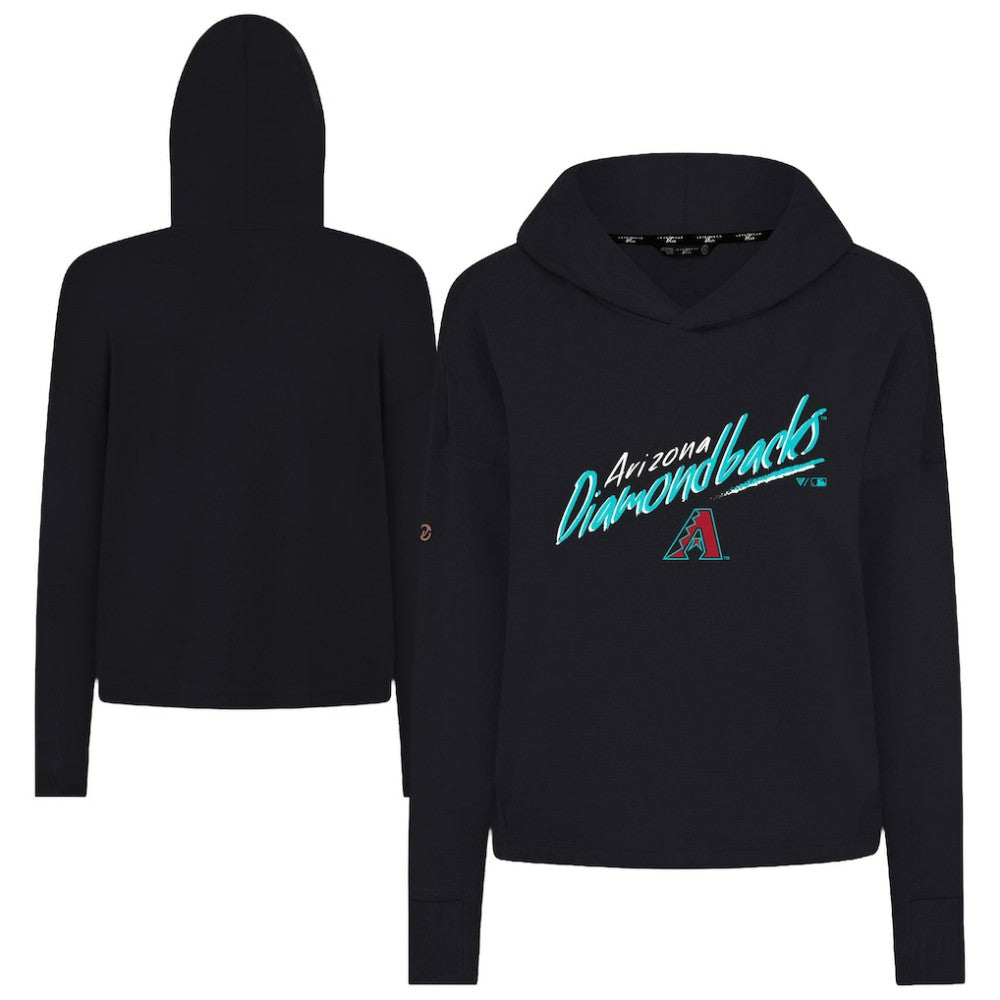 Arizona Diamondbacks Levelwear Women's Sweet Sizzle Tri-Blend Hoodie - Black Hoodies