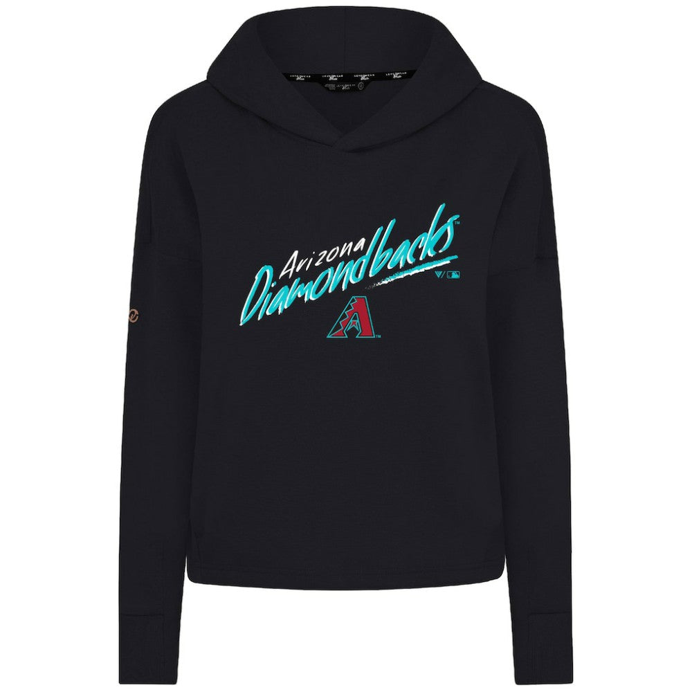 Arizona Diamondbacks Levelwear Women's Sweet Sizzle Tri-Blend Hoodie - Black Hoodies