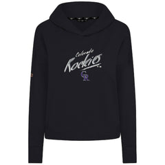 Colorado Rockies Levelwear Women's Sweet Sizzle Tri-Blend Hoodie - Black Hoodies