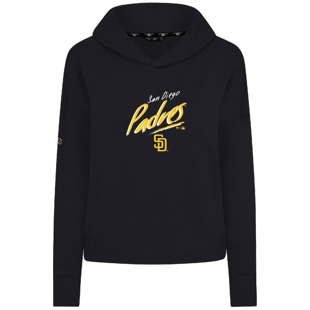 San Diego Padres Levelwear Women's Sweet Sizzle Tri-Blend Hoodie - Black Hoodies