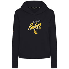 San Diego Padres Levelwear Women's Sweet Sizzle Tri-Blend Hoodie - Black Hoodies