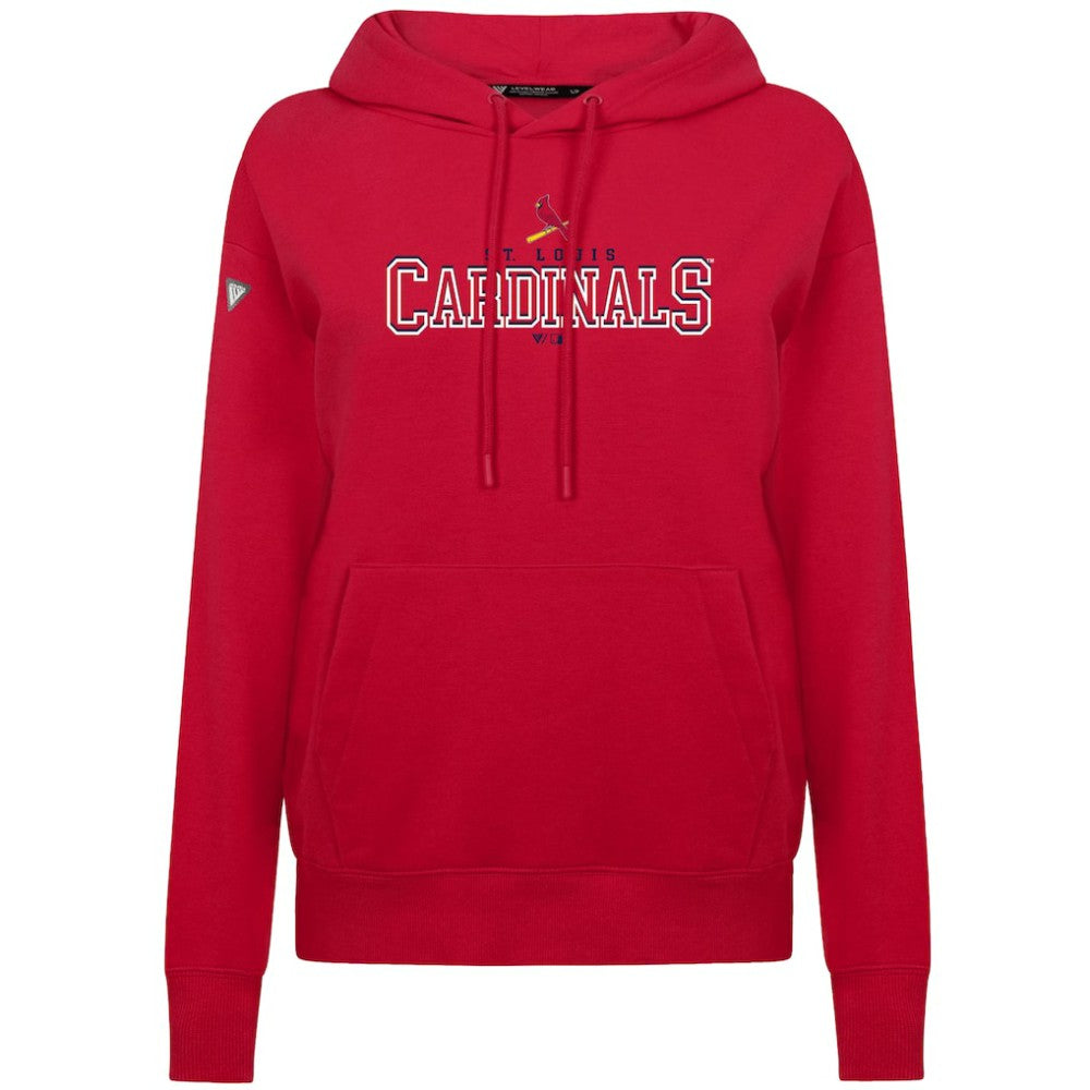 St. Louis Cardinals Levelwear Women's Adorn Journey Hoodie - Red Hoodies