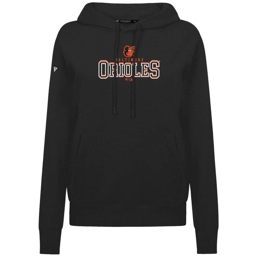 Baltimore Orioles Levelwear Women's Adorn Journey Hoodie - Black Hoodies