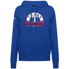 Texas Rangers Levelwear Women's Adorn Banner Arch Hoodie - Royal Hoodies