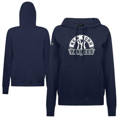 New York Yankees Levelwear Women's Adorn Banner Arch Hoodie - Navy Hoodies