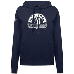 New York Yankees Levelwear Women's Adorn Banner Arch Hoodie - Navy Hoodies