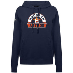 Houston Astros Levelwear Women's Adorn Banner Arch Hoodie - Navy Hoodies