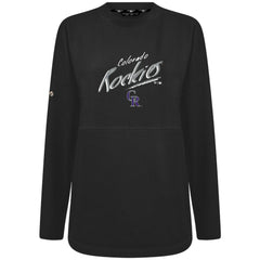 Colorado Rockies Levelwear Women's Oversized Beaudry Sizzle Top - Black Tops