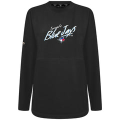 Toronto Blue Jays Levelwear Women's Oversized Beaudry Sizzle Top - Black Tops