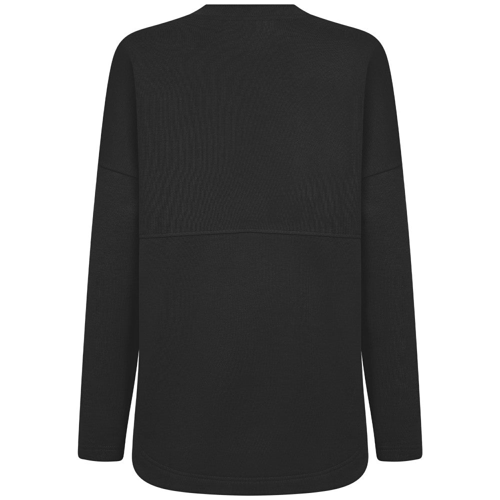 Los Angeles Angels Levelwear Women's Oversized Beaudry Sizzle Top - Black Tops