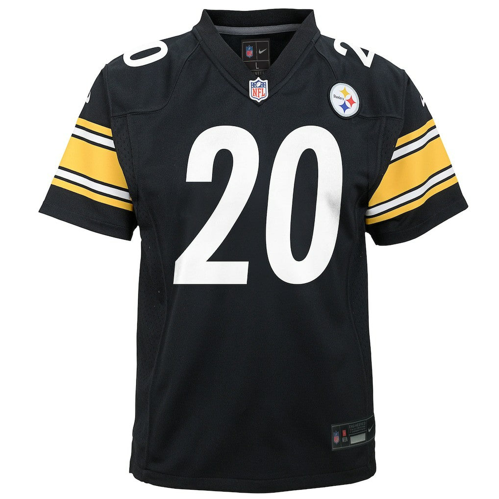 Kaleb Johnson Pittsburgh Steelers Youth Team Game Jersey - Black Jerseys