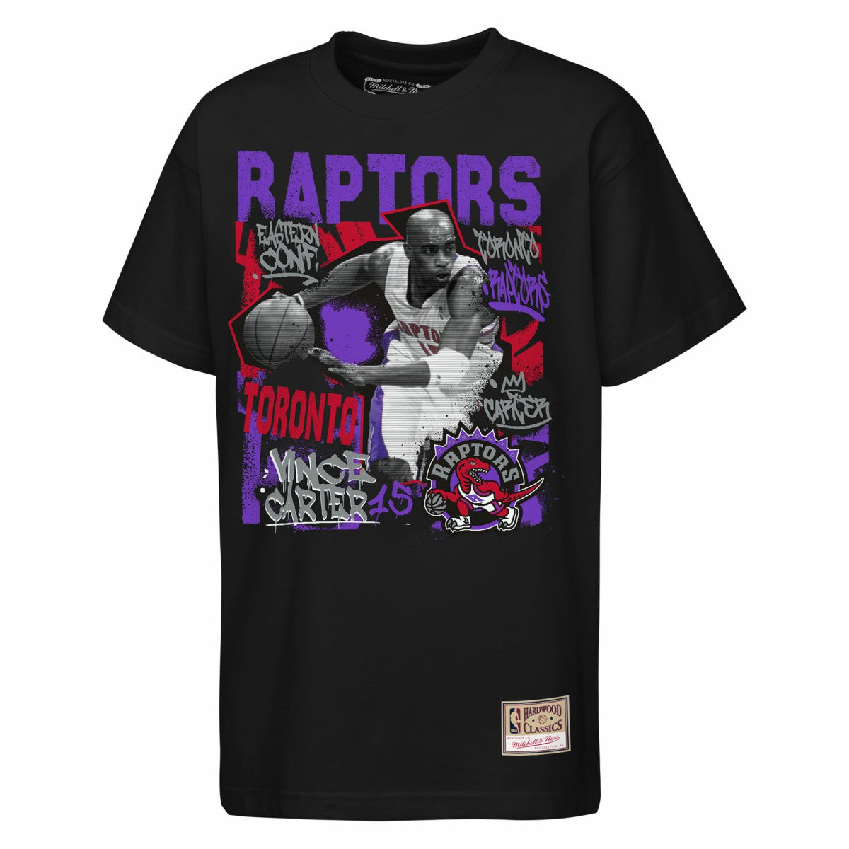 Vince Carter Toronto Raptors Youth Star Moment T-Shirt Black - Mitchell & Ness