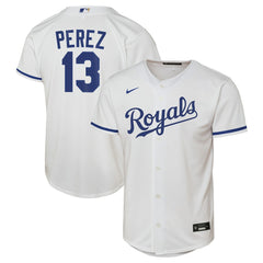 Salvador Perez Kansas City Royals Nike  Youth Home Replica Jersey - White Jerseys