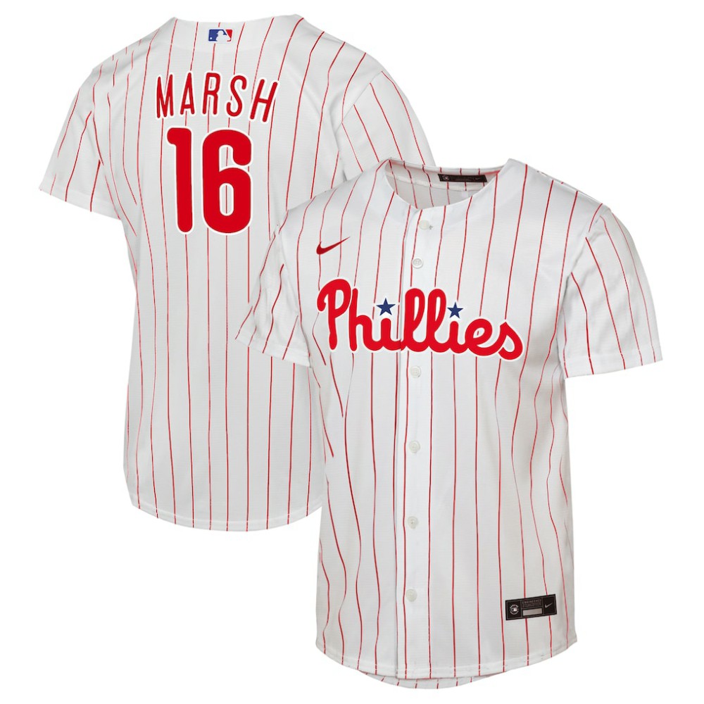 Brandon Marsh Philadelphia Phillies Nike  Youth Home Replica Jersey - White Jerseys