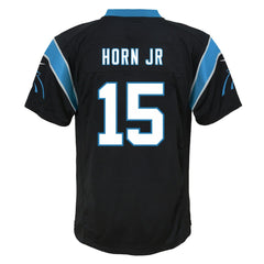 Jimmy Horn Jr. Carolina Panthers Youth Team Game Jersey - Black Jerseys
