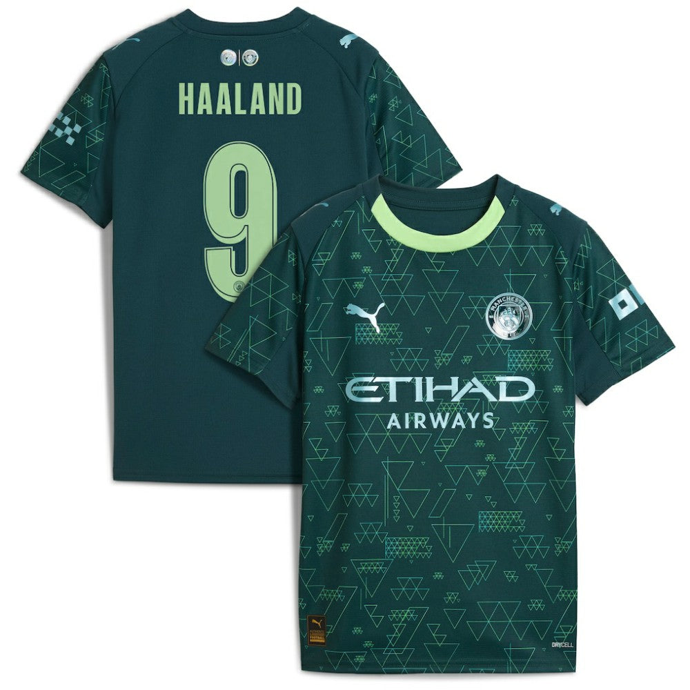 Erling Haaland Manchester City x EA SPORTS FC Youth 2025/26 Fourth Jersey Green - Puma outlet