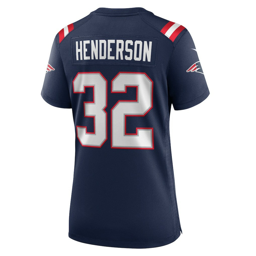 TreVeyon Henderson New England Patriots Women's Game Jersey - Navy Jerseys