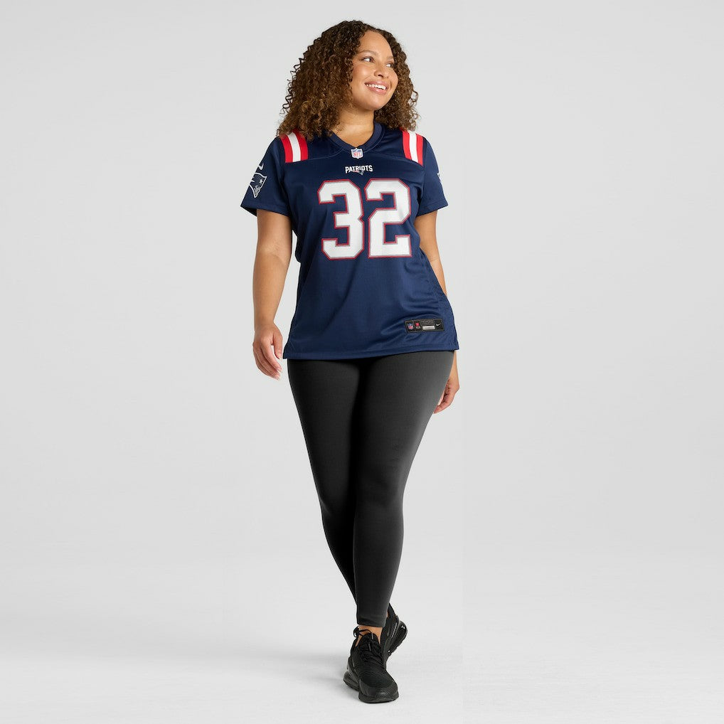 TreVeyon Henderson New England Patriots Women's Game Jersey - Navy Jerseys
