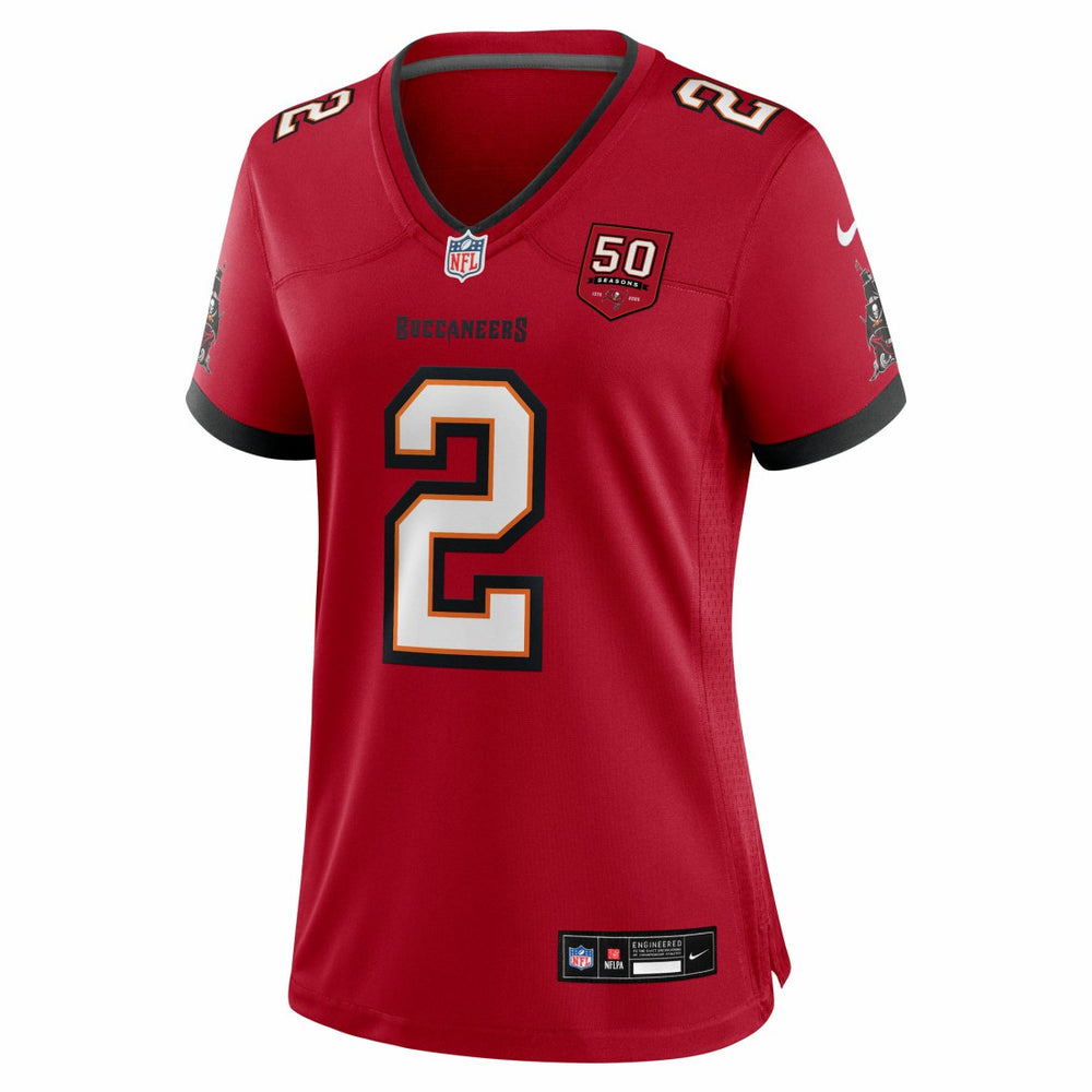 Emeka Egbuka Tampa Bay Buccaneers Women's Team 50th Season Game Jersey - Red Jerseys