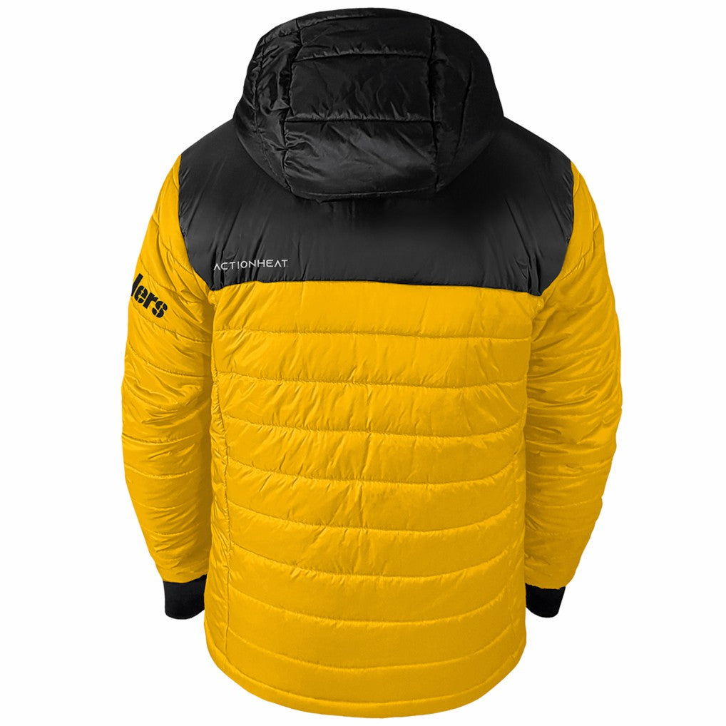 Pittsburgh Steelers ActionHeat 5V Battery Heated Colorblock Full-Zip Puffer Jacket - Black/Gold Jackets