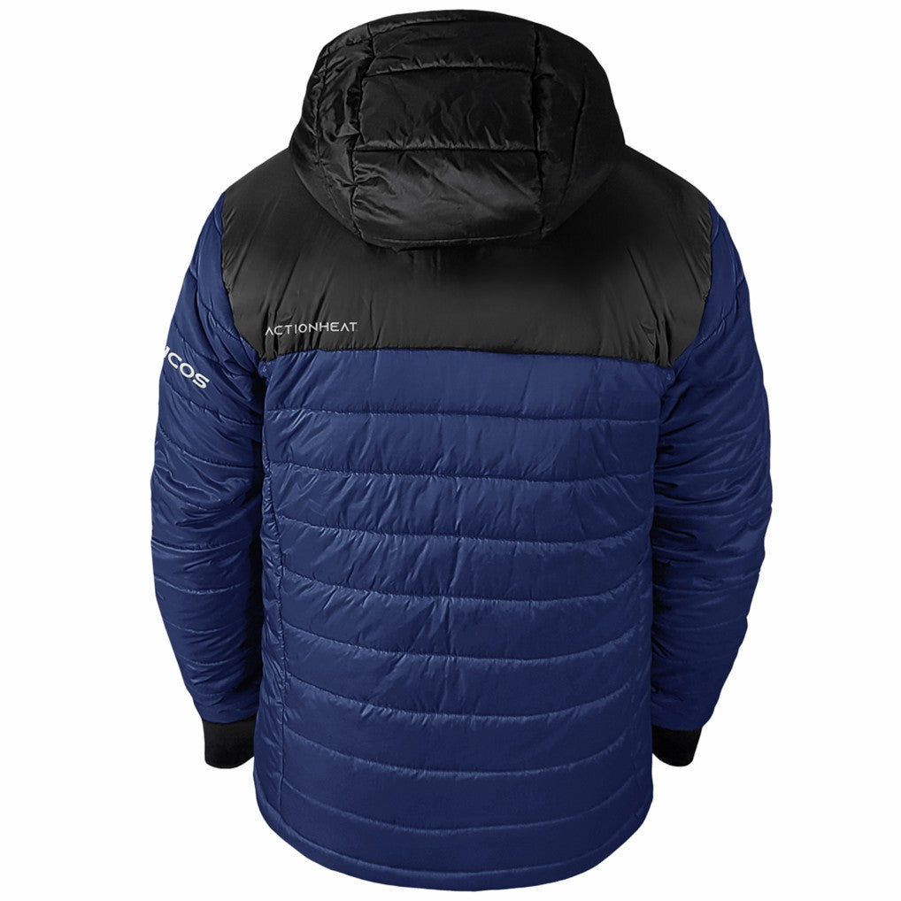 Denver Broncos ActionHeat 5V Battery Heated Colorblock Full-Zip Puffer Jacket - Black/Navy Jackets