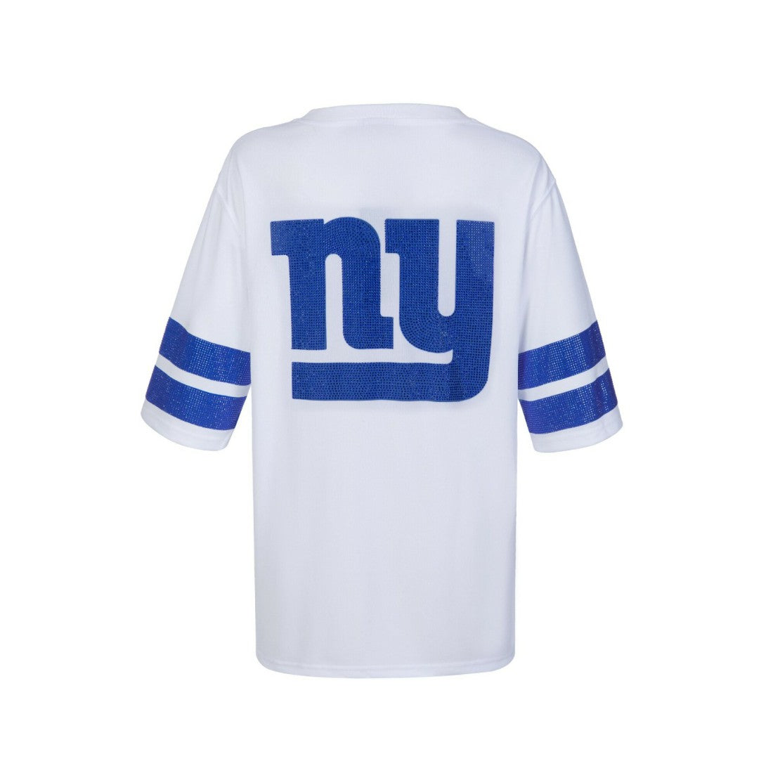 New York Giants Cuce Women's Rhinestone V-Neck Tunic - White