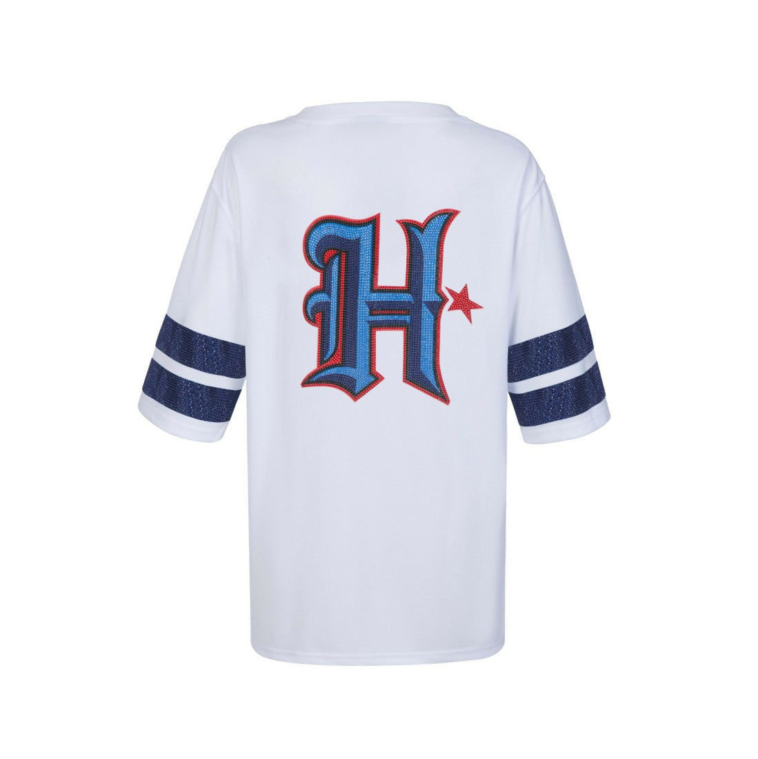 Houston Texans Cuce Women's Rhinestone V-Neck Tunic - White