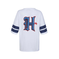 Houston Texans Cuce Women's Rhinestone V-Neck Tunic - White