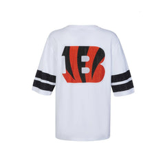 Cincinnati Bengals Cuce Women's Rhinestone V-Neck Tunic - White