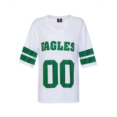 Philadelphia Eagles Cuce Women's Rhinestone V-Neck Tunic - White